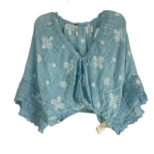 Free People Love Somebody Gauze Boho Top size XS
